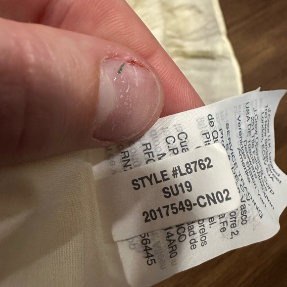 Madewell ruffle-strap empire dress in pearl ivory size 00 style# L8762 - Picture 5 of 8